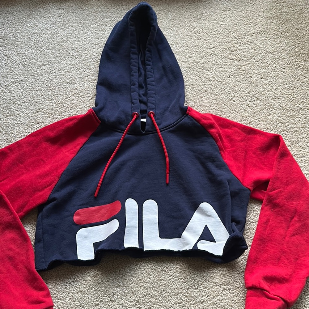 Fila sweatshirt crop top